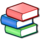 Three stacked books